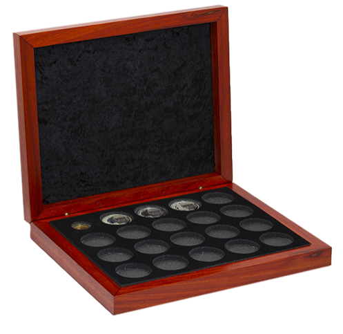 Collector packaging with space to for twenty coins