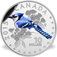 Colourful songbirds of Canada coin