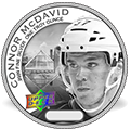 Pièce de hockey Upper Deck à l’effigie de Connor McDavid