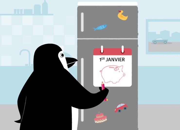 Perceval Manchot vérifie la date d’échéance de son versement hypothécaire dans le calendrier