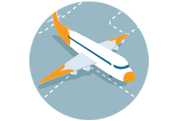 Un avion atterrit à l’aéroport