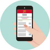 Smartphone displaying the CIBC Mobile Banking App