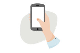 Une personne tenant un téléphone intelligent dans la main