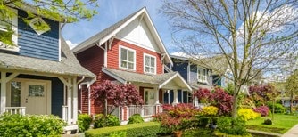 A row of houses