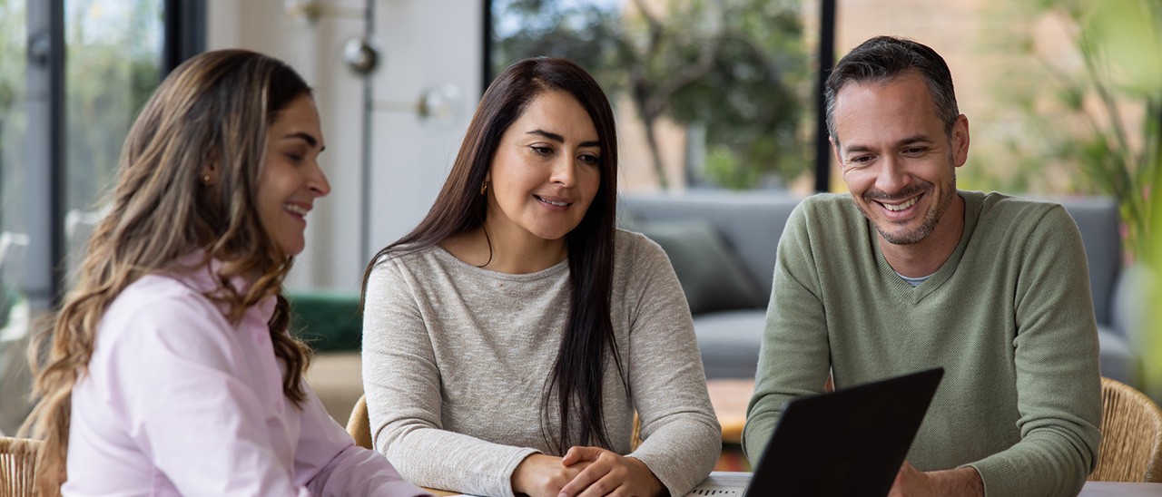 Couple meeting with financial advisor