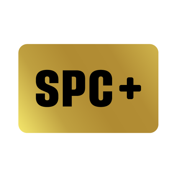Logo de SPC plus.