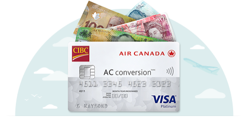 Carte Visa prépayée CIBC AC conversion