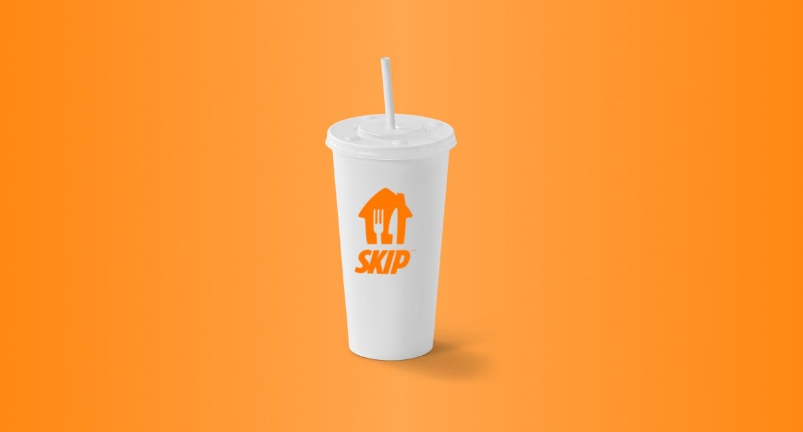 Skip takeout cup.